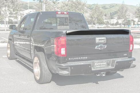 Replacement for 2014-2018 Chevrolet Silverado 1500 | 2016-2018 GMC Sierra All Models | Street Series ABS Plastic Primer Black Rear Trunk Lid Wing Tailgate Spoiler in Saudi Arabia