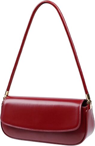 Leather Shoulder Bags for Women, Mini Cute Everyday Purses Trendy, Women's Hobo Handbags with Magnetic Closure in Saudi Arabia