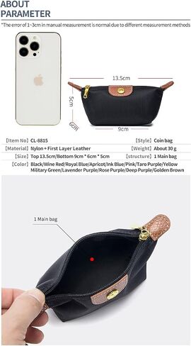 Womens Unique Change Purse Vintage Nylon Zip Coin Wallet Mini Bag (Lucky Yellow) in Saudi Arabia