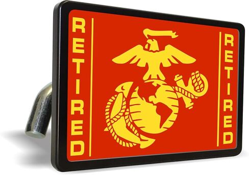 [Officially Licensed USMC Product] - Marines - The Few. The Proud - Premium Quality Anodized Billet Aluminum Laser Engraved UV Resistant Metal Trailer/Tow Hitch Cover for 2" Receivers, for Truck, Car in Saudi Arabia