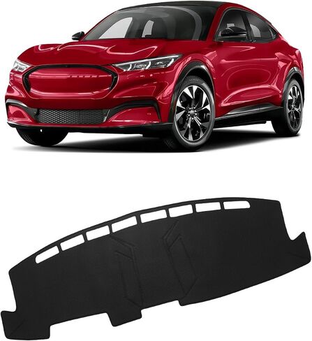 غطاء لوحة أجهزة القياس من FIILINES متوافق مع Ford Edge 2015-2023 وغطاء لوحة القيادة وملحقات حافة لوحة القيادة وغطاء حماية شبكي غير قابل للانزلاق بدون وهج in Kuwait