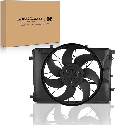 maXpeedingrods Engine Radiator Cooling Fan Assembly for Mercedes-Benz C230 C250 C300 C350 C63 CLS400 E250 E300 E350 SLK250 A2045000293 A2049066802 in Saudi Arabia