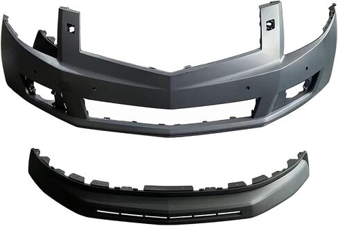 2PCS Front Bumper Cover Compatible With 2010 2011 2012 Ca-dillac SRX Upper & Lower Bumper Cover Replacement for 20847178 22869264,GM1000914, GM1015108 in Saudi Arabia