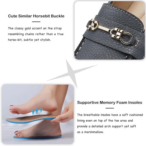 Women's Comfortable & Lightweight Leather Loafers Slip-Ons Driving Mocs Walking Shoes Cute Business Casual Dress Shoes Work Flats for Women in Saudi Arabia