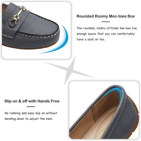 Women's Comfortable & Lightweight Leather Loafers Slip-Ons Driving Mocs Walking Shoes Cute Business Casual Dress Shoes Work Flats for Women in Saudi Arabia