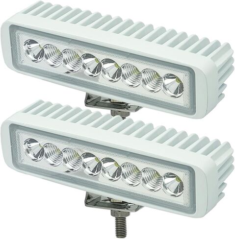 أضواء قارب LED RGBW، أضواء قارب قوية 6.7 بوصة LED مقاومة للماء على سطح السفينة/حوض السفن وأضواء بحرية موزعة، شريط إضاءة LED 12 فولت/24 فولت قطعتان in Kuwait