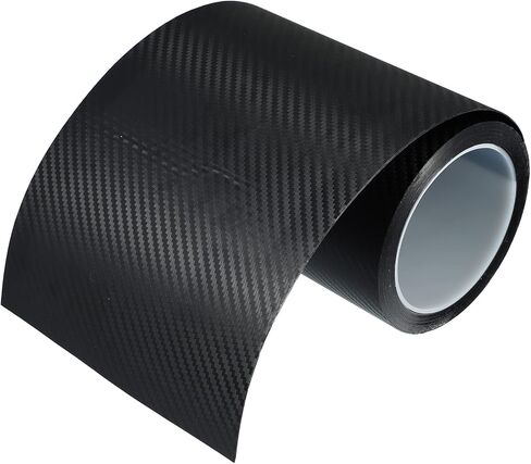 X AUTOHAUX Door Edge Guard Sticker for Car Sill Carbon Fiber Pattern Black 7cm x 5Meter in Saudi Arabia