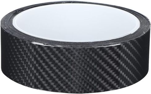 Carbon Fiber Strips Anti Scratch Carbon Fiber Protective Film Dry Carbon Fibre Detailing Wrap Tape Car Door Guard Sticker Black Carbon Fibre Detailing Wrap (3CM*3M) in Saudi Arabia