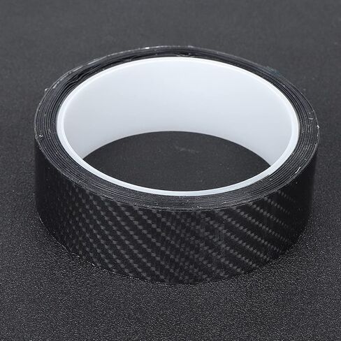 Carbon Fiber Strips Anti Scratch Carbon Fiber Protective Film Dry Carbon Fibre Detailing Wrap Tape Car Door Guard Sticker Black Carbon Fibre Detailing Wrap (3CM*3M) in Saudi Arabia