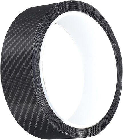 Carbon Fiber Strips Anti Scratch Carbon Fiber Protective Film Dry Carbon Fibre Detailing Wrap Tape Car Door Guard Sticker Black Carbon Fibre Detailing Wrap (3CM*3M) in Saudi Arabia