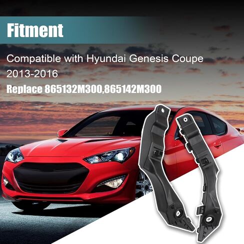 GXARTS 2 قطعة دعامة مصد أمامية يسار ويمين 865132M300 865142M300 متوافقة مع Hyundai Genesis Coupe 2013 2014 2015 2016 in Saudi Arabia