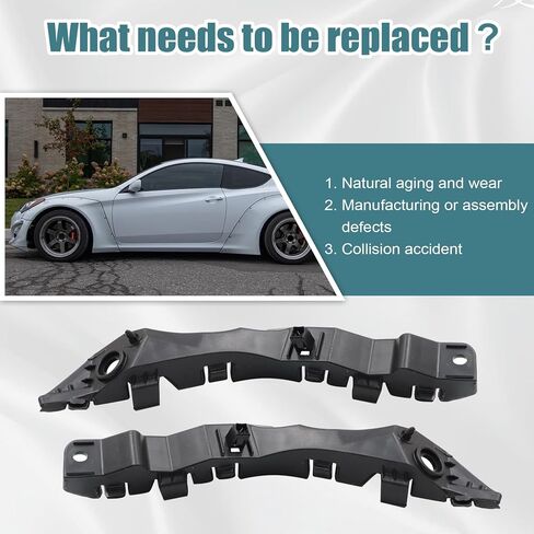 GXARTS 2 قطعة دعامة مصد أمامية يسار ويمين 865132M300 865142M300 متوافقة مع Hyundai Genesis Coupe 2013 2014 2015 2016 in Saudi Arabia