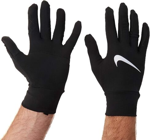 Nike Men's Dri-Fit Element Running Gloves-Black-Large in Saudi Arabia