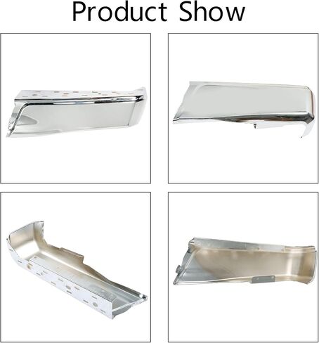 GXYWADY Chrome Steel Passenger Side Right Rear Bumper End Replacement for F150 Truck 2015-2020 without Park Assist Sensors FO1102380 in Saudi Arabia