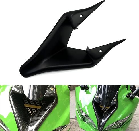 For ZX4R ZX4RR ZX25R ZX-4R ZX-4RR ZX-25R Carbon Fiber Pattern Front Fairing Air Inlet Stamping Port Shell Cover Housing Guards zx4r zx4rr zx25r (Carbon fiber pattern) in Kuwait