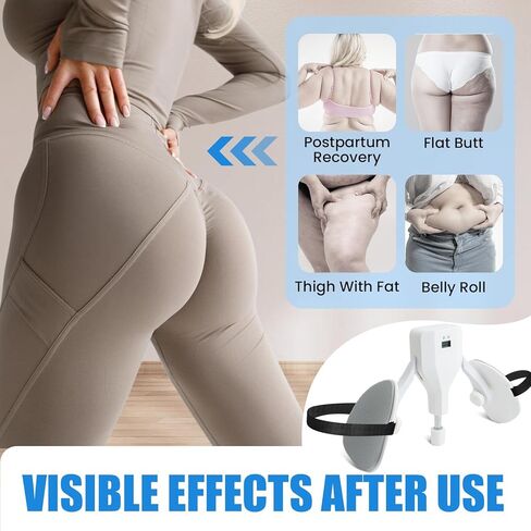 Thigh Master Thigh Exerciser - 0-44 Lb Adjustable Pelvic Floor Kegel Thigh Trainer Toner for Postpartum, Inner Thigh Exercise Equipment 4 Fixed Straps, Easy to Use at Home, Office, Travel, Gym in Kuwait