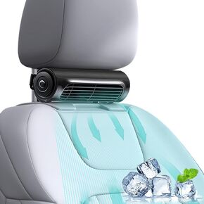 USB Car Seat Cooling Fan With Elastic Belt 3 Wind Speeds Space-Saving 2024 New Car Front Seat Backseat Fans For All Cars Vehicle Jeep Van RV Truck ，Recirculating air conditioning in the car