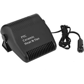 Car Heater Defroster,12V Cooling Fan Heater 2 in 1 Portable Fast Heating Low Noise Car Ceramic Heating Windshield Defroster Demister