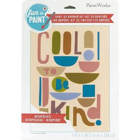 Dimensions , Rainbow Flowers, PaintWorks Paint by Numbers Kit for Adults and Kids, 14'' x 11'