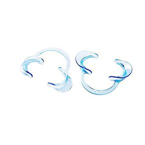 Autoclavable Dental Mouth Opeaner Intraoral Check C-Shape Cheek Retractor for Teeth Whitening and Funning Games 2pcs/pack (M for Pedo)