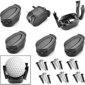 6 PCs Golf Ball Pick Up Retriever Grabber Claw Sucker Tool Mini Foldable Plastic Claw Grabber Sucker Golf Accessories