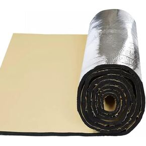Car Heat Sound Deadening Insulation Mat, 197mil 2.15sqft Sound Deadener & Heat Insulation Pad for Auto Hood Engine Roof Door and Trunk - 40 Inch x 7.8 Inch, Aluminum Foil Finish