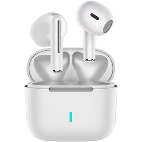 Wireless Bluetooth Earbuds with Wireless Charging Case and Voice Assistant, Built in Microphone, Water Resistant (Black) in Kuwait