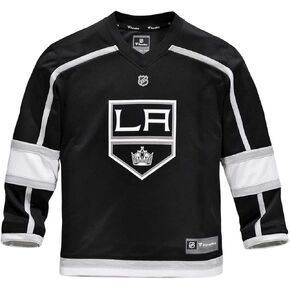 Fanatics Youth LA Los Angeles Kings Home Replica Jersey NHL Licensed Hockey Jersey Size L/XL Ages 12-18 Years Black