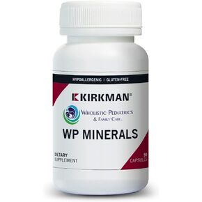 Kirkman WP Minerals || 90 Vegetarian Capsules || A Comprehensive Mineral Supplement for Those who do not get Enough nutrients from Their Diet.