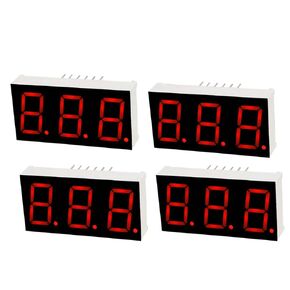 uxcell Common Cathode 12 Pin 3 Bit 7 Segment Display 1.48 x 0.75 x 0.31 Inch 0.55" Red LED Display Digital Tube 5pcs