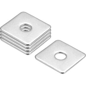 غسالة مربعة من uxcell، 5 قطع M8x30x30x2mm 304 غسالات أطباق مربعة من الفولاذ المقاوم للصدأ، حشية فاصل مسطحة لتثبيت الأجهزة in Kuwait