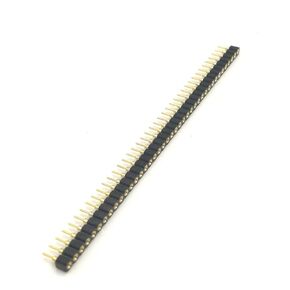 20pcs 2.54mm (0.1") ArduEZtw Round Hole Gold-Plated Female Header Socket Gold Single Row for Arduino PCB Female IC Socket(1x40P Round Hole Female Header)