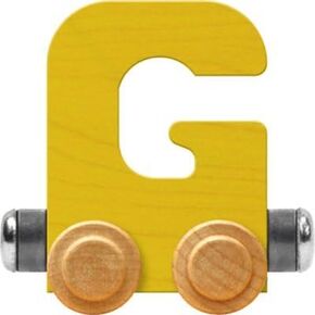 Maple Landmark NameTrains سيارة بحرف G - صنع في الولايات المتحدة الأمريكية (أصفر)