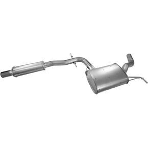 Walker 55628 Direct Fit Exhaust Resonator and Pipe Assembly 2.375" Inlet (OD) 2" Outlet (OD) for Volkswagen Rabbit