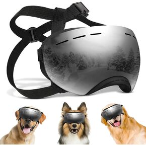 نظارات للكلاب، نظارات للكلاب من السلالات الكبيرة، نظارات شمسية للكلاب مع حزام قابل للتعديل للحماية من الأشعة فوق البنفسجية، حماية لعيون الكلاب مقاومة للرياح. in Kuwait
