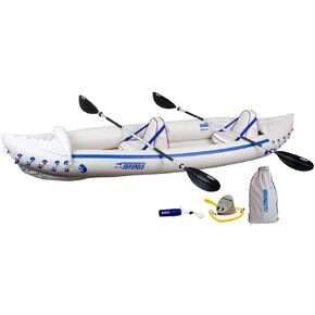 Sea Eagle 370 Pro مجاذيف زورق صيد كاياك قابلة للنفخ تتسع لـ 3 أشخاص (عبوتان) in Kuwait