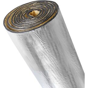 Automobile Heat Insulation Sound Deadener 3/8'' Thick Material - 78'' x 39'' Noise Dampening Reduce Car Sound Insulation with Back Adhesive