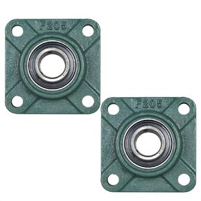 findmall 4Pcs UCF205-16 Pillow Block Bearing 1 Inch Bore Pillow Block Bearings Bearing Steel 4 Bolt Pillow Block Flange Bearing Self Alignment