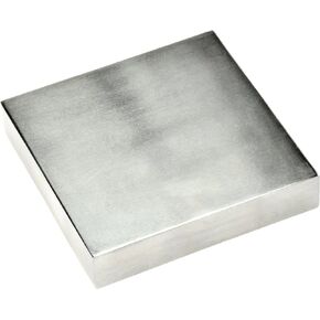 SE 4" x 3/4" x 4" Steel Bench Block - Heavy-Duty Tool for Jewelry Making, Hammering, and Shaping - JT34443SB