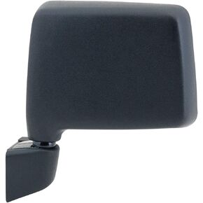 Fit System Driver Side Mirror for Suzuki Samurai, Black, Foldaway, Manual