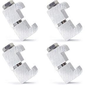 M8 ISO flanges Double Wall Clamp Double Claw Clamps Vacuum Fittings Aluminium Semiconductor ISO-K 63 80 100 (4 Pack)