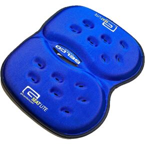 GSeat Lite Travel Gel and Foam Cushion - for Back Pain, Sciatica, Pressure Relief, and Tailbone Discomfort - Promotes Healthy Posture - Ergonomic Comfort - for Car, Commute, Airplane and Travel