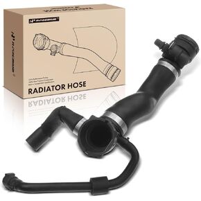A-Premium Upper Radiator Coolant Hose Compatible with BMW F01 740i 2011-2012, F02 740Li 2011-2012, L6 3.0L DOHC, Replace# 17127580955