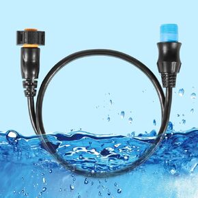 8-Pin Transducer to 12-Pin Sounder Adapter Cable with XID for Model # 18079194, Replace for Part Number # 010-12122-10