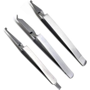 3 Pcs Dental De Bonding Bracket Placement Reverse Action Tweezers Forcep Pliers Orthodontics Instruments