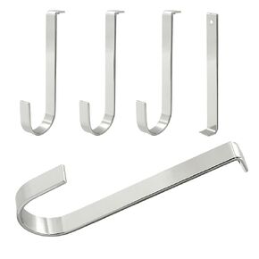 Litoexpe Vinyl Siding Hooks - 4 Pack Stainless Steel Siding Hangers, No Drilling Required for Fiber Cement Board Siding Hooks