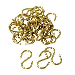 Brady 23304 1-1/2" Size Solid Brass "S" Hook (Pack Of 100)