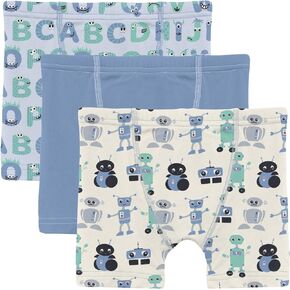 KicKee Pants Boys Boxer Briefs, Set of 3, Super Soft for All Day Comfort, Toddler to Big Kid Underwear