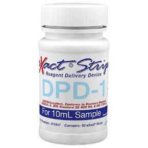Industrial Test Systems 481647 Exact Strip DPD-1 Free Chlorine Reagent for 10Ml