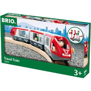 BRIO World 33505 - Travel Train Set - Premium 5 Piece Wooden Toy Set for Toddlers | Ideal Birthday Compatible with All BRIO Railway Toys